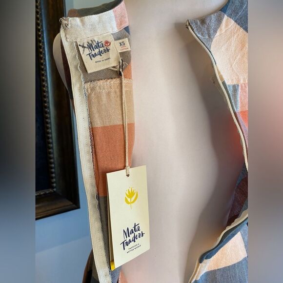 NWT - Mata Traders Oxford Gingham Dress w/ Pockets - Picture 5 of 6